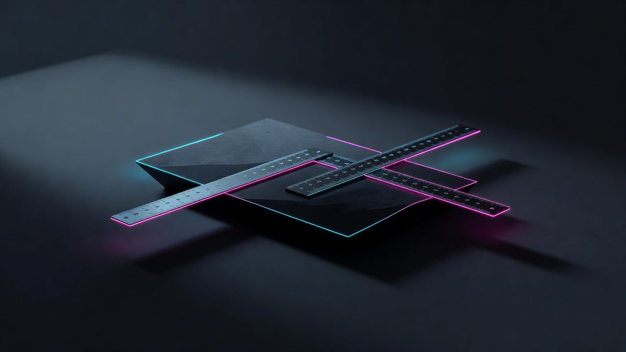 Two identical rulers giving different readings of the same object