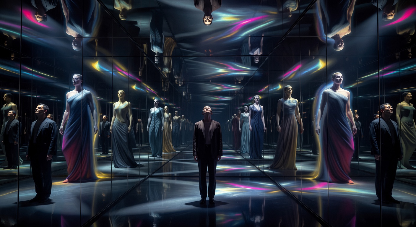 A figure in a room mentally sorting the people around them into categories of useful and irrelevant