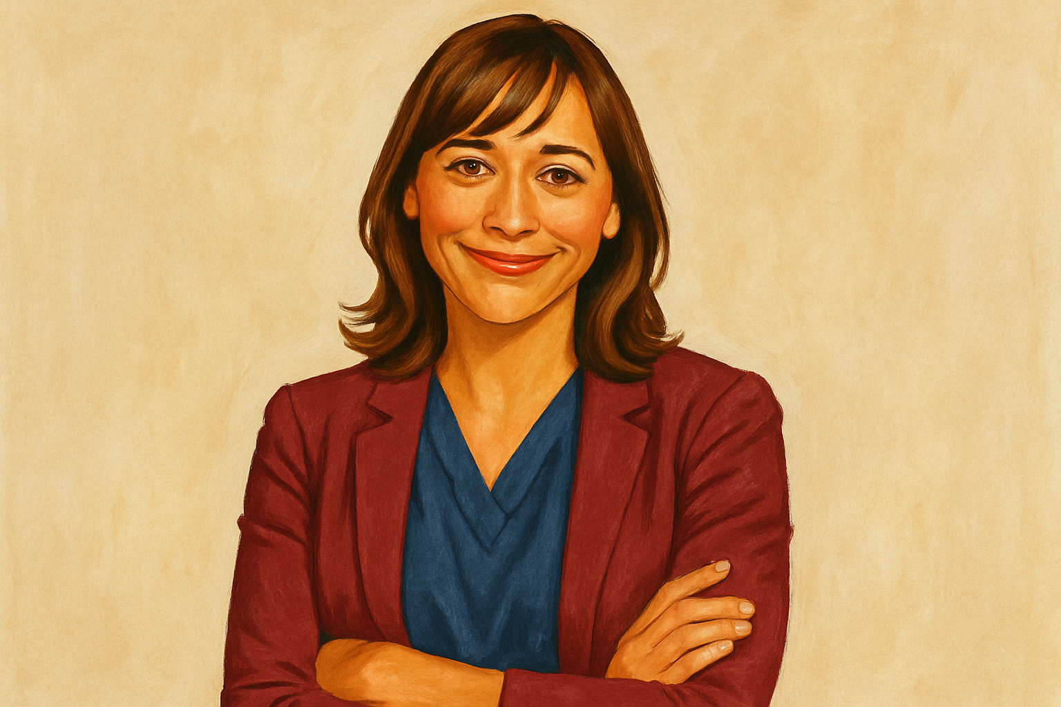 Illustrated portrait of Ann Perkins