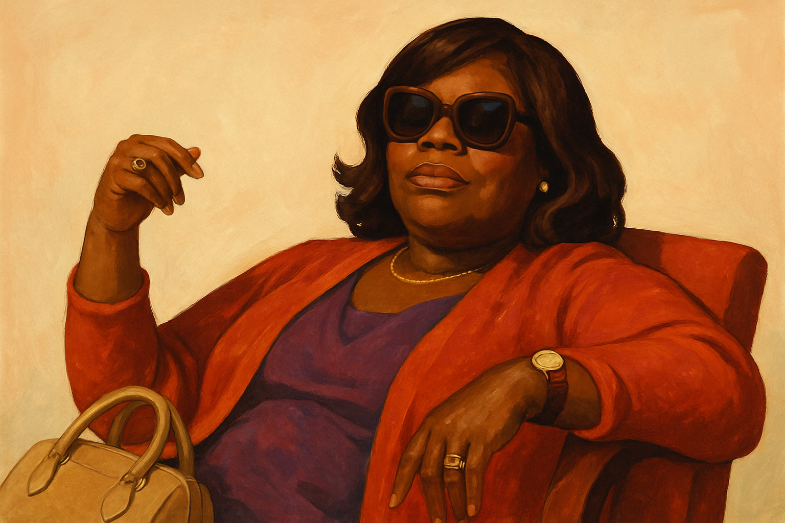 Illustrated portrait of Donna Meagle