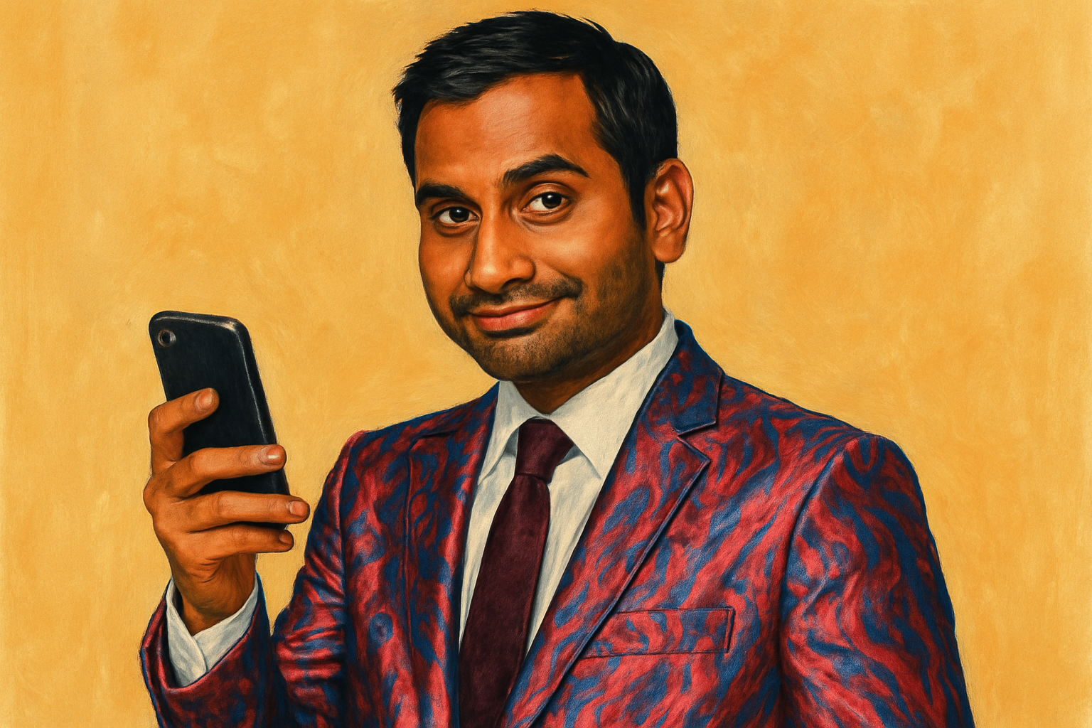 Illustrated portrait of Tom Haverford
