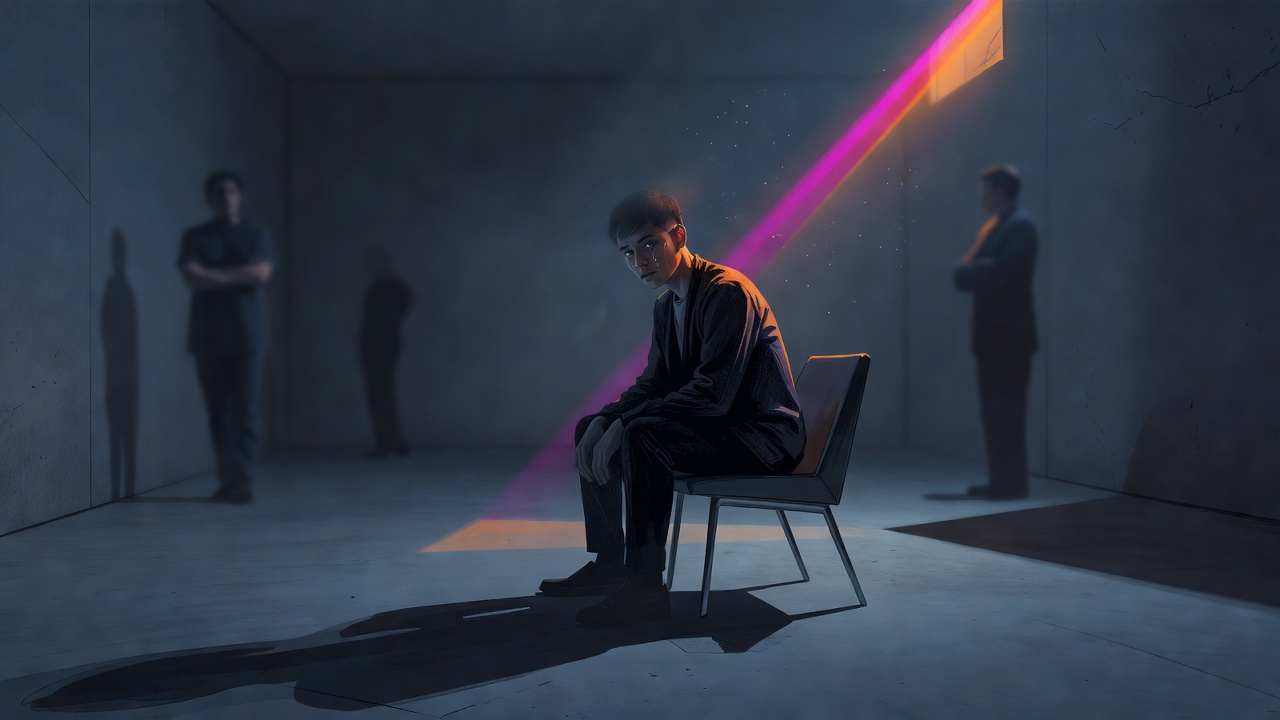 A person emotionally distant and far away during a conflict